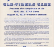 1972 phillies old timers game 08/19/1972