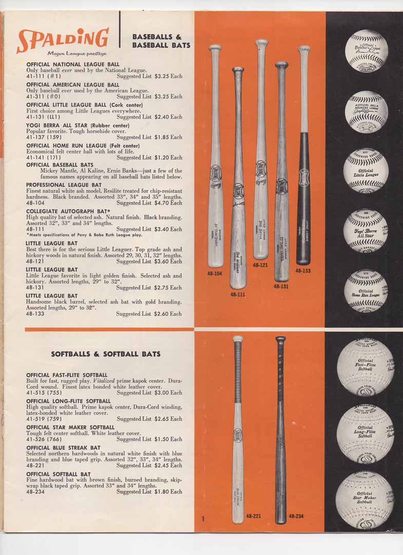 1962 spalding premium buyers catalog