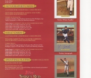 2006 topps 2 page heavy stock foldout