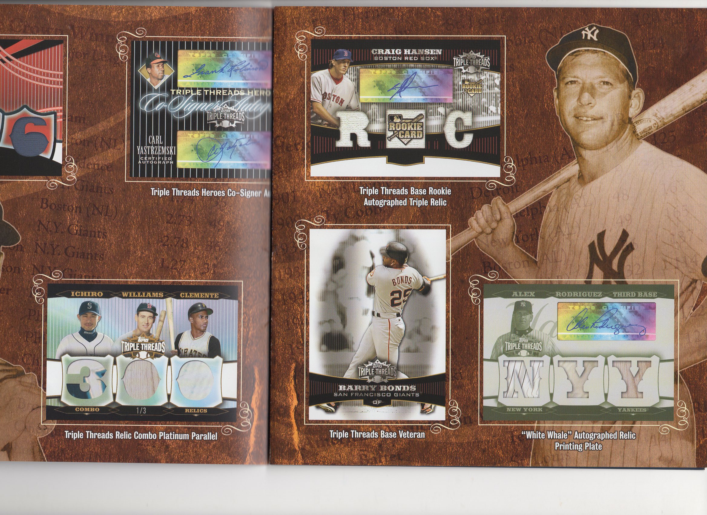 2006 topps 4 page heavy foldout