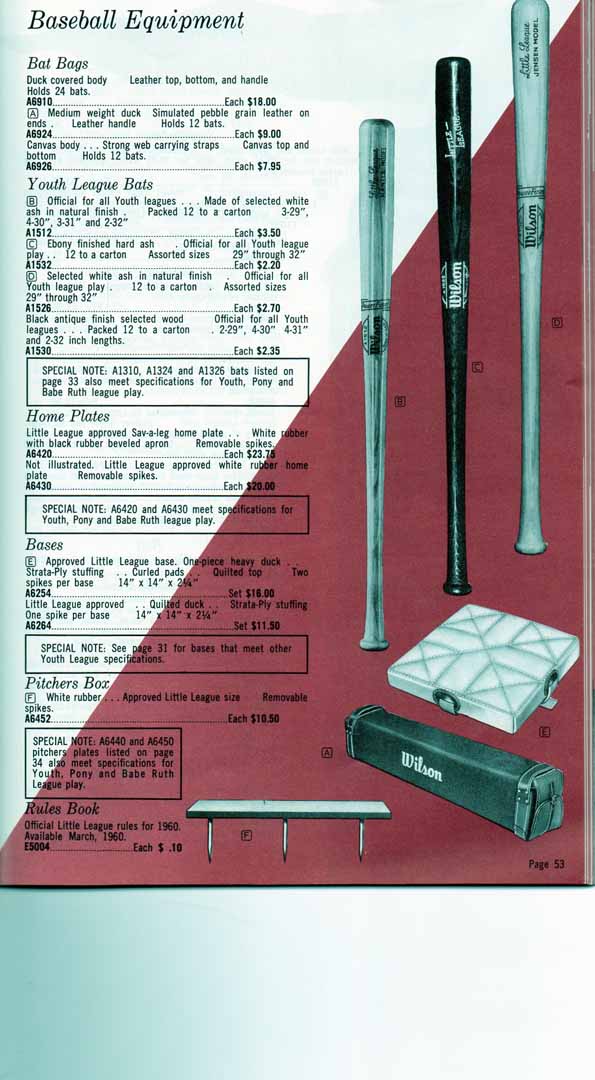 1960 wilson catalog